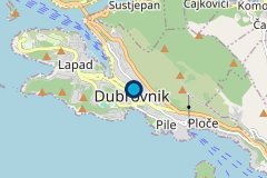 Mapa de Dubrovnik