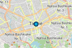 Mapa de Tirana